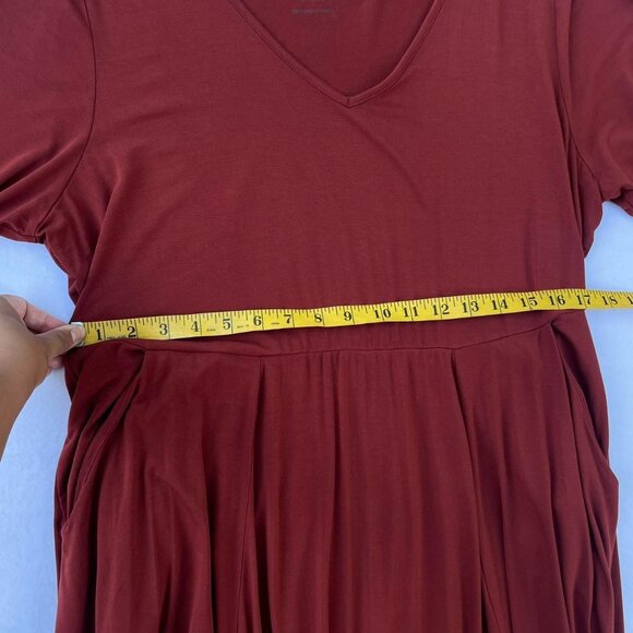 Torrid Super Soft Burnt Orange Babydoll Knee T-Shirt Dress Size 2 Fall Autumn - Picture 6 of 7